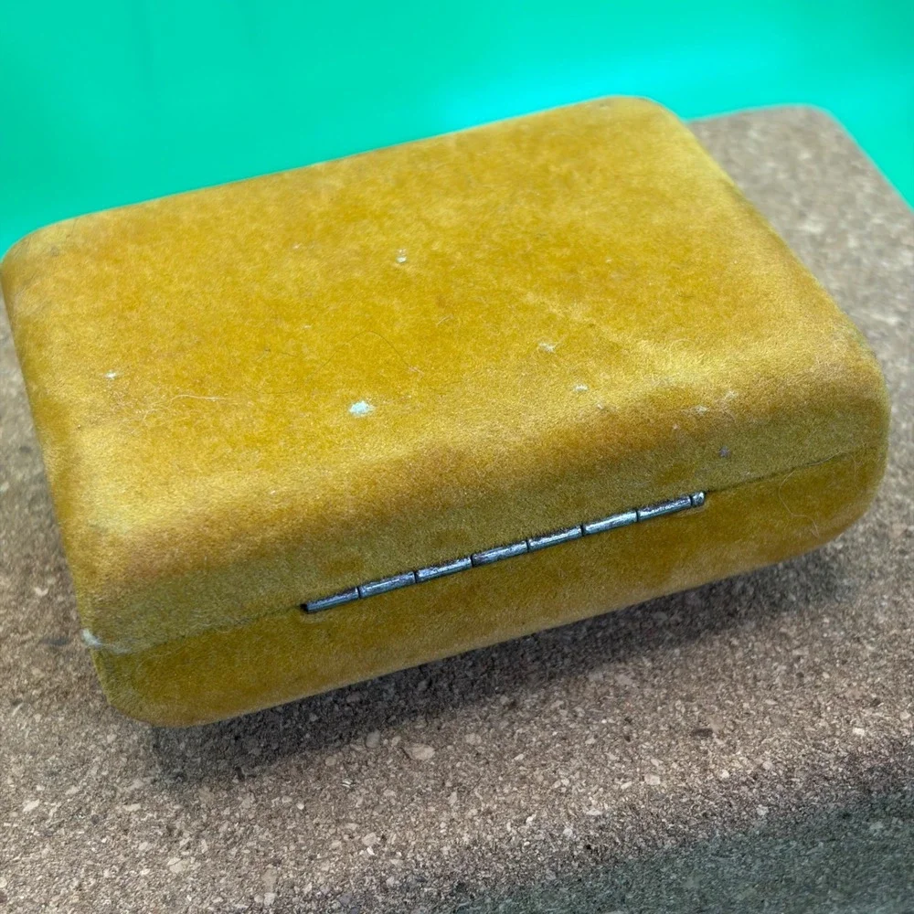 VTG 1970s Gold-toned Diamond Cut Cufflinks Tie Tack Bar Set Mens Textured Formal